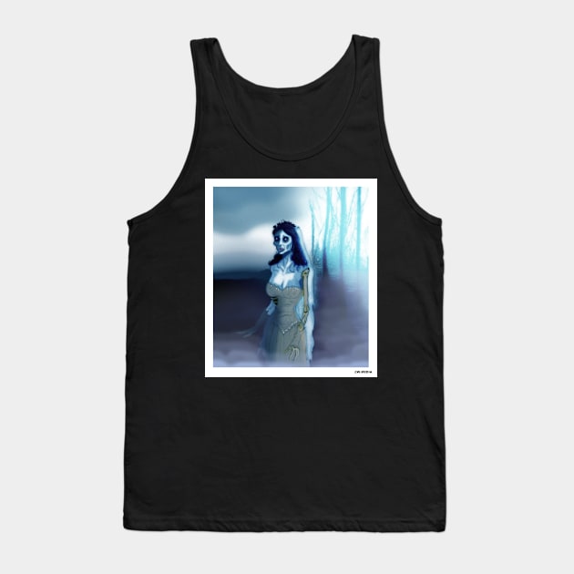 Corpse Bride portrait Tank Top by Wonder design